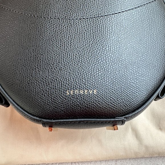 Senreve Circa Bag | Black Pebbled Leather - Picture 6 of 11